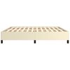 vidaXL Rám postele krémová 200 x 200 cm umělá kůže