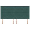 vidaXL Čelo postele s čelo Tmavě zelen&aacute; 180 cm Uměl&aacute; kůže