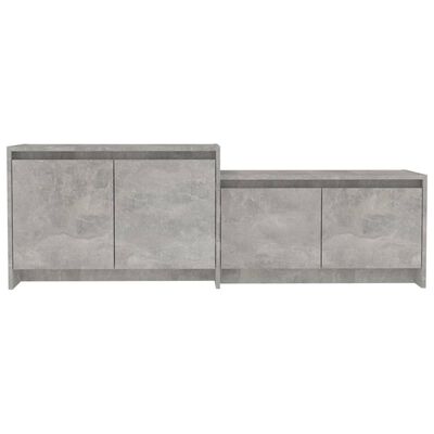 vidaXL TV skříňka betonově šedá 146,5 x 35 x 50 cm dřevotříska
