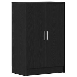 vidaXL Botn&iacute;k čern&yacute; dub 60x35x92 cm Dřevěn&eacute; konstrukce