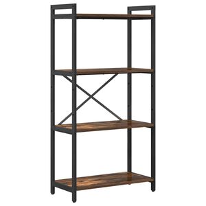vidaXL Knihovna 60 x 30 x 120 cm Kompozitn&iacute; dřevo Kouřov&yacute; dub