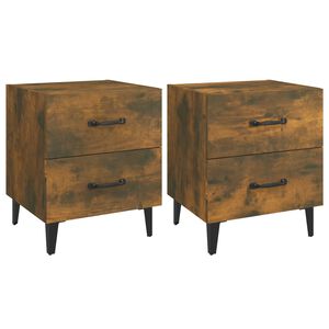 vidaXL Nočn&iacute; stolky 2 ks kouřov&yacute; dub 40 x 35 x 47,5 cm