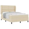 vidaXL Postel s boxspringem s čelo Kr&eacute;mov&aacute; 140 x 190 cm textil