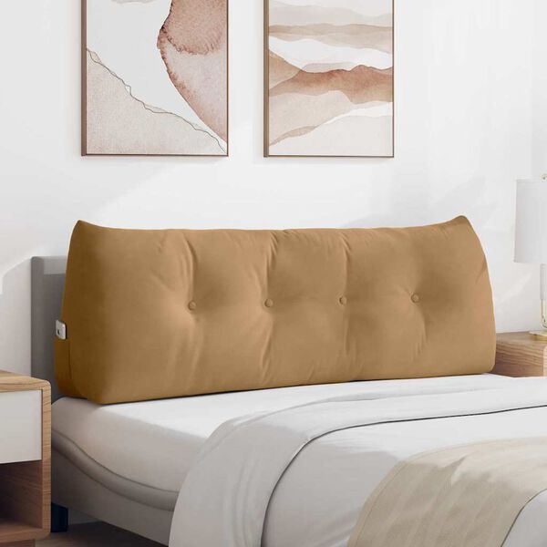 vidaXL Pol&scaron;t&aacute;ř na z&aacute;da Hněd&aacute; 140 x 24 x 50 cm samet