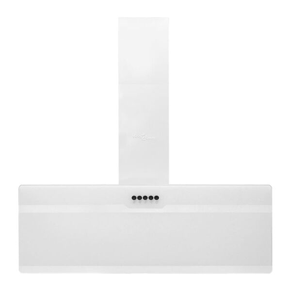 vidaXL N&aacute;stěnn&aacute; digestoř 90 cm ocel a tvrzen&eacute; sklo b&iacute;l&aacute;