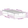 vidaXL R&aacute;m postele Hněd&aacute; 75 x 190 cm Masivn&iacute; borov&eacute; dřevo