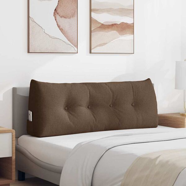 vidaXL Pol&scaron;t&aacute;ř na z&aacute;da Hněd&aacute; 120 x 24 x 50 cm textil