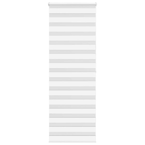 vidaXL Zebra roleta b&iacute;l&aacute; 70x200 cm &scaron;&iacute;řka l&aacute;tky 65,9 cm polyester