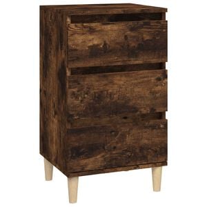 vidaXL Nočn&iacute; stolek kouřov&yacute; dub 40 x 35 x 70 cm kompozitn&iacute; dřevo