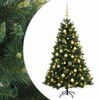 vidaXL Uměl&yacute; v&aacute;nočn&iacute; stromek s v&aacute;nočn&iacute;mi koulemi 120 cm 150 LED