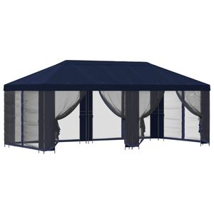 vidaXL Zahradn&iacute; alt&aacute;n se stěnami 6 x 3 m Modr&aacute; Polyester a ocel