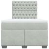 vidaXL Box spring postel s matrac&iacute; světle &scaron;ed&aacute; 120 x 200 cm samet