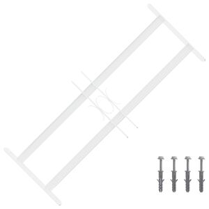 vidaXL Zabezpečovac&iacute; mř&iacute;ž pro okna se 2 př&iacute;čn&yacute;mi li&scaron;tami 43-74 cm