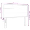 vidaXL LED hlavov&aacute; deska s LED p&aacute;sov&yacute;mi světly Kr&eacute;mov&aacute; 80 cm Polyester