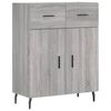 vidaXL Skř&iacute;ň highboard &scaron;ed&aacute; sonoma 69,5 x 34 x 180 cm kompozitn&iacute; dřevo