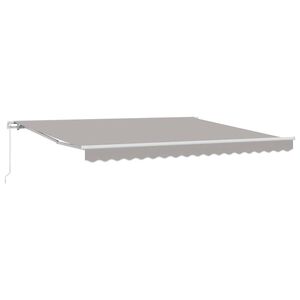 vidaXL Mark&yacute;za Světle &scaron;ed&aacute; 400 x 350 x 165 cm Polyester a kov