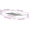 vidaXL R&aacute;m postele B&iacute;l&aacute; 75 x 190 cm Masivn&iacute; borov&eacute; dřevo
