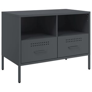 vidaXL TV skř&iacute;ňka antracitov&aacute; 68 x 39 x 50,5 cm ocel