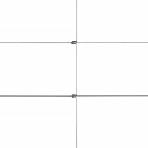 vidaXL Zahradní plot pozinkovaná ocel 50 x 1,5 m stříbrný