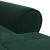 vidaXL Chaise Lounge s pol&scaron;t&aacute;řem Tmavě zelen&aacute; 91 x 157 x 91 cm samet