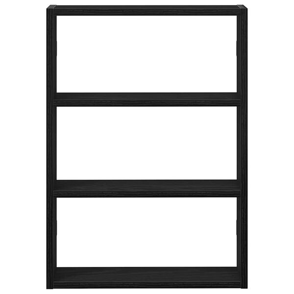 vidaXL N&aacute;stěnn&aacute; police čern&aacute; 43 x 9 x 60 cm kompozitn&iacute; dřevo
