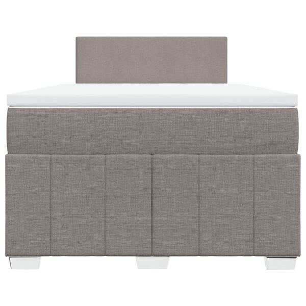 vidaXL Box spring postel s matrac&iacute; taupe 120x190 cm textil