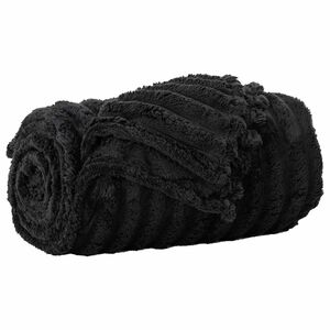 vidaXL Přehoz Čern&aacute; 270 x 240 cm 1.83 kg Fleece