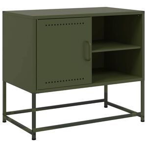 vidaXL TV skř&iacute;ňka olivově zelen&aacute; 68 x 39 x 60,5 cm ocel