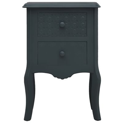 vidaXL Noční stolek šedý 43 x 32 x 65 cm MDF