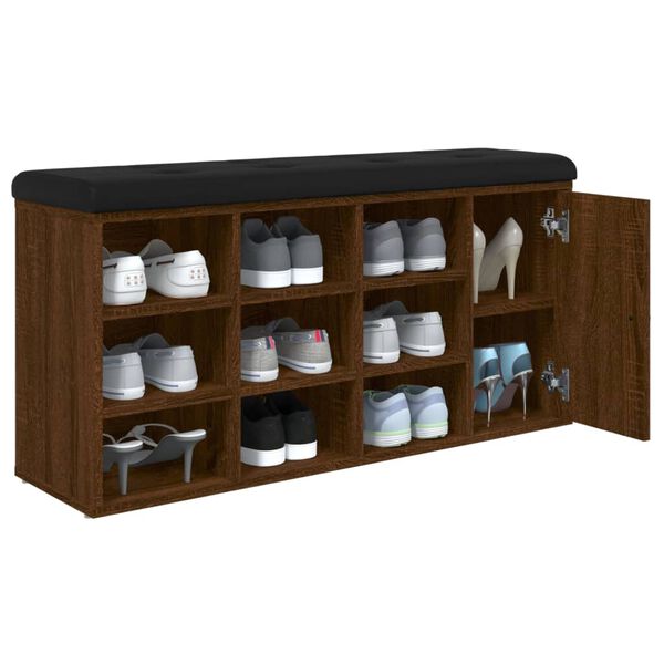 vidaXL Lavice s botn&iacute;kem hněd&yacute; dub 102 x 32 x 50 cm kompozitn&iacute; dřevo