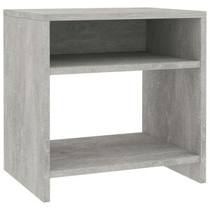 vidaXL Nočn&iacute; stolek betonově &scaron;ed&yacute; 40 x 30 x 40 cm kompozitn&iacute; dřevo