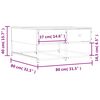 vidaXL Konferenční stolek dub sonoma 80 x 80 x 40 cm kompozitní dřevo