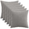 vidaXL Povlak na pol&scaron;t&aacute;ř 6 pcs HEERLEN Světle &scaron;ed&aacute; 50 x 50 cm man&scaron;estr