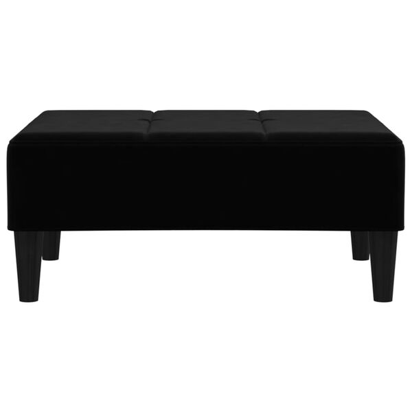 vidaXL Podnožka čern&aacute; 78 x 56 x 32 cm samet