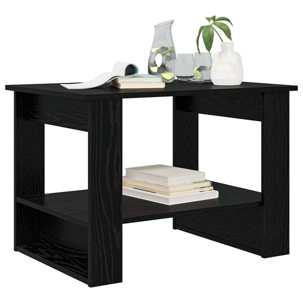 vidaXL Konferenčn&iacute; stolek Čern&yacute; dub 72 x 50 x 50 cm kompozitn&iacute; dřevo