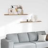 vidaXL N&aacute;stěnn&aacute; polička 2 pcs Hněd&aacute; 115 x 9 x 3 cm kompozitn&iacute; dřevo