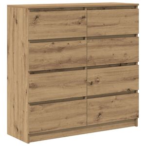 vidaXL Př&iacute;born&iacute;k dub artisan 100x35x99 cm kompozitn&iacute; dřevo
