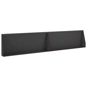 vidaXL Opěrn&aacute; zeď 2 ks 100 x 12 x 30 cm Ocel Čern&aacute;