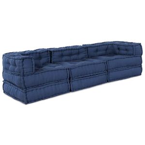 vidaXL Modulov&aacute; pohovka Textil Indigo 210 x 70 x 56 cm