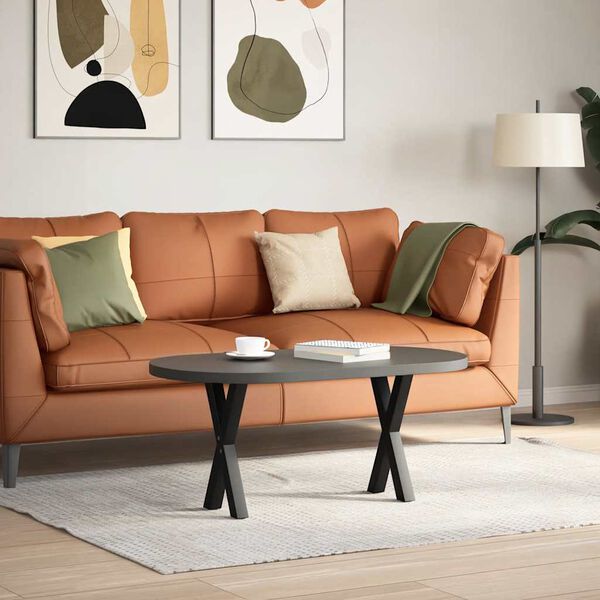 vidaXL Nohy konferenčního stolku ve tvaru X, 2 ks, černé, 38 x (42-43) cm, ocel