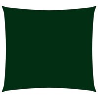 vidaXL Stínící plachta oxfordská látka čtvercová 4 x 4 m tmavě zelená