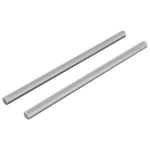 vidaXL &Scaron;roubov&eacute; tyče 2 ks Stř&iacute;brn&aacute; M6 x 120 mm Kov