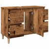 vidaXL Skříňka pod umyvadlo old wood 80 x 33 x 60 cm kompozitní dřevo