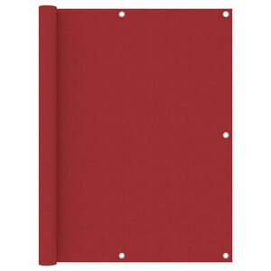vidaXL Balk&oacute;nov&aacute; z&aacute;stěna červen&aacute; 120 x 300 cm oxfordsk&aacute; l&aacute;tka