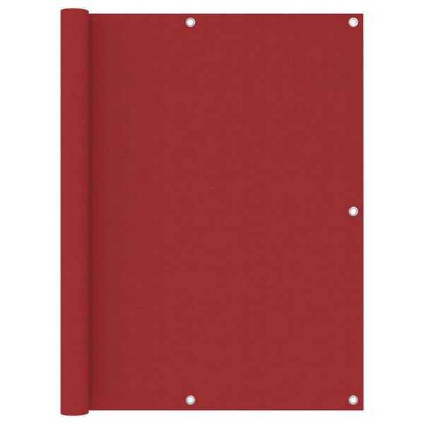 vidaXL Balk&oacute;nov&aacute; z&aacute;stěna červen&aacute; 120 x 300 cm oxfordsk&aacute; l&aacute;tka