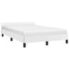 vidaXL R&aacute;m postele s čelem bez matrace b&iacute;l&yacute; 120x200 cm