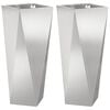 vidaXL Truhl&iacute;k 2 pcs Stř&iacute;brn&aacute; 30 x 30 x 75 cm Nerezov&aacute; ocel