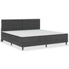 vidaXL Postel boxspring tmavě &scaron;ed&aacute; textil 200 x 200 cm