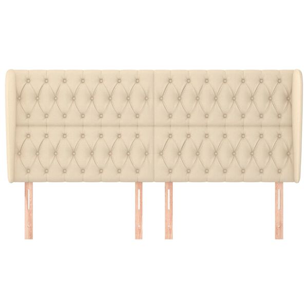 vidaXL Čelo postele typu u&scaron;&aacute;k kr&eacute;mov&eacute; 183x23x118/128 cm textil