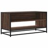 vidaXL TV skř&iacute;ňka hněd&yacute; dub 91 x 40 x 46 cm kompozitn&iacute; dřevo a kov